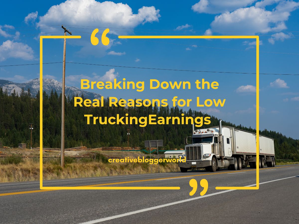 Low Earnings in Trucking